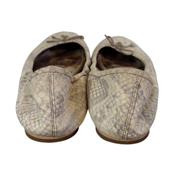 Sam Edelman Felicia Snake Print Ballet Flat Size 8.5 - Picture 7 of 12